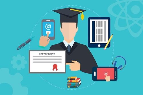 Free Online Education E-Learning illustration and picture