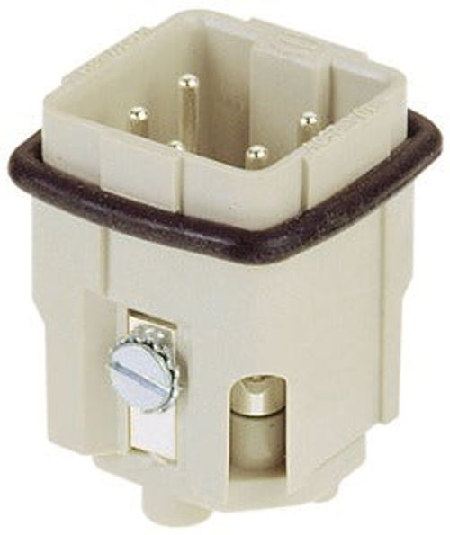Rectangular Plug Insert, 4+PE, 14-18AWG, Scew, 600V, 10A, Han A Series (Rectangular Plug Insert, 4+PE, 14-18AWG, Scew, 600V, 10A, Han A Series)