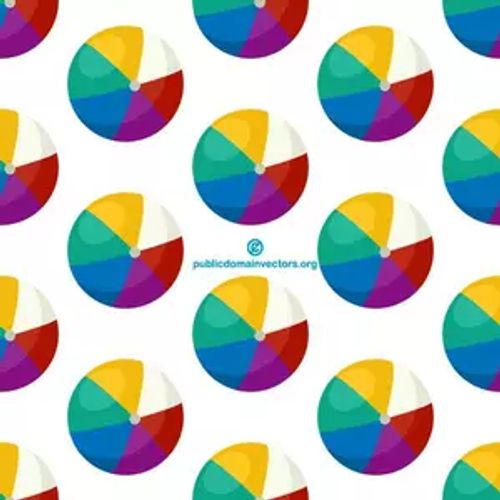 Seamless pattern with beach balls
