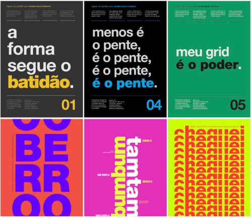 Postmodernism graphic design style example