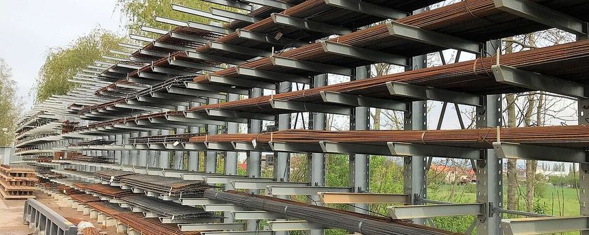 Estantería cantilever para cargas largas