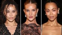Zoe Saldaña, Rosie Huntington-Whiteley and more stars shock in sheer lace at Saint Laurent fashion show - Page Six