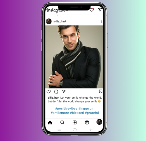 clean shave boy with smile