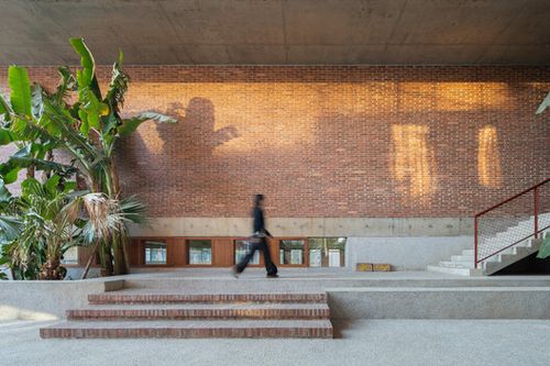 Wuyang Cultural Station / WAU Design - Interior Photography, Concrete, Stairs