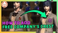 FFXIV | How To Add Your Free Company's Crest On Your Gear - YouTube