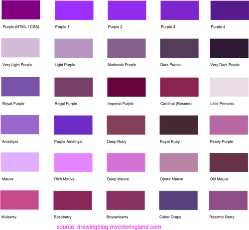 shades-of-purple-color