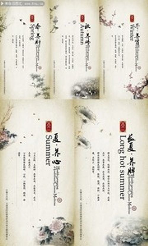 春夏秋冬四季养生挂图图片