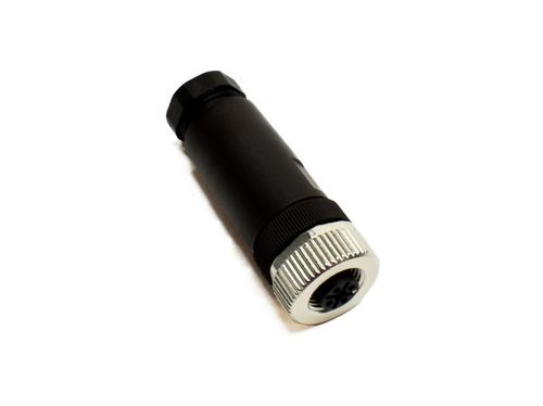 M12 male A-cod screw terminal 4-pole- 1.5 mm, 2.5 - 8mm