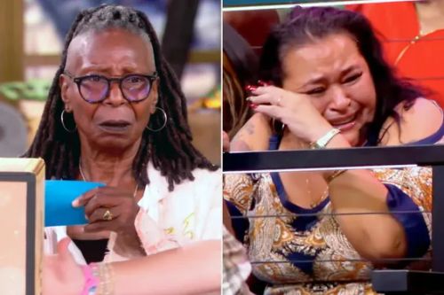 Whoopi Goldberg on 'The View'; A 'View' audience member cries during premiere