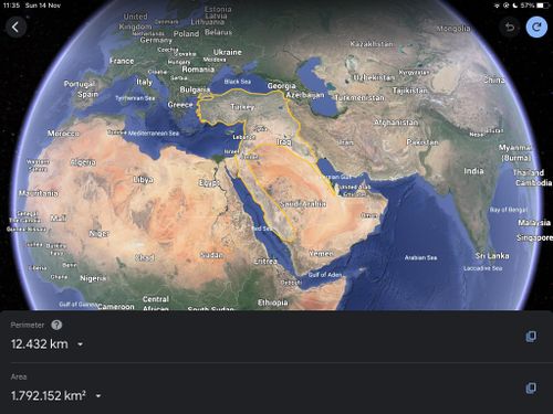 r/Maps - Ottoman Empire (1913) made with google maps.