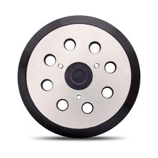 5 Inch 8 Hole Hook and Loop Metal Orbital Sander Pad Compatible with Makita BO5010 BO5030 BO5031 BO5041 XOB01Z Random Orbital Sander, 3 Screw Holes Sanders Replacement Pad Part for 743081-8 743051-7
