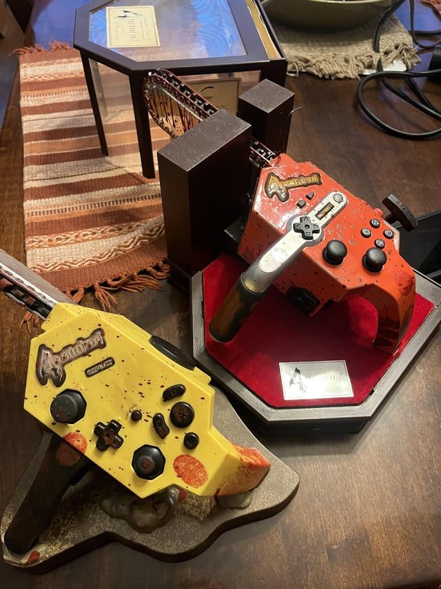 r/gamecollecting - Resident Evil 4 Chainsaw controllers