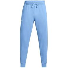 Under Armour Men's Rival Fleece Joggers, (465) Horizon Blue / / White, X-Small