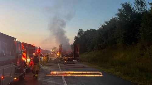 Interstate 40 fire