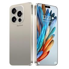 BVNA I16PROMAX 16GB+1TB 6.99" HD Screen Smartphone Unlocked Cell Phone,Battery 7000mAh Unlocked The Phone, Android 14 Fingerprint Button Unlock/Photos/Face ID/Dual SIM/5G/GPS (Grey, 16+1TB)