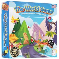 The World Game - Fun Geography Board Game - Educational Game for Kids & Adults - Cool Learning Gift Idea for Teenage Boys & Girls, 2-5 Players