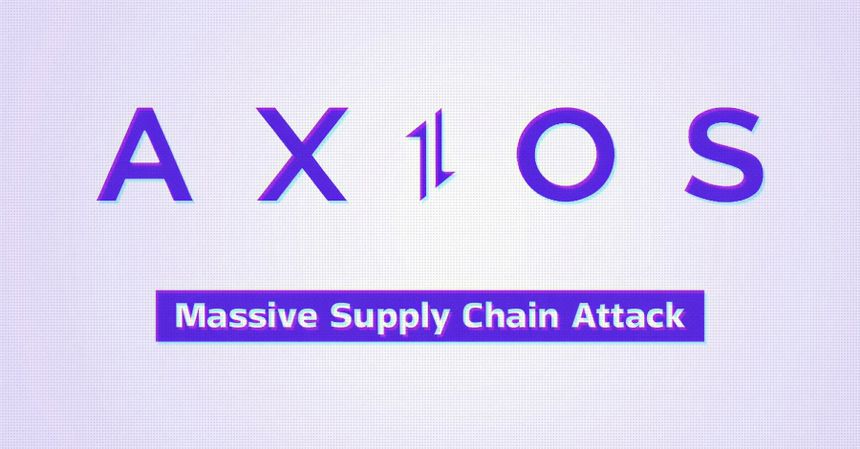 Ataque crítico a la cadena de suministro afecta a Axios, millones de proyectos JavaScript potencialmente impactados