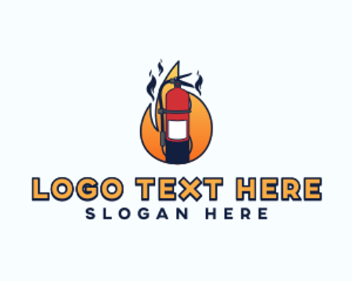 Fire - Fire Extinguisher Equipment logo design