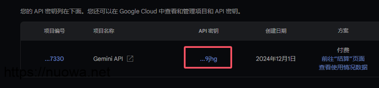 免费申请Google Gemini API密钥教程-诺瓦小站