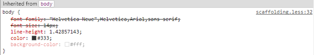 blank background-color declaration
