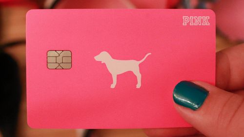 View of PINK credit card