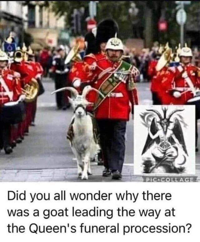 Did you all wonder why there was a goat leading the way to the Queen's ...