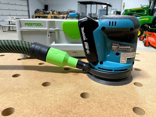 Makita Sander XOB01Z Dust Port Adapter for Festool 27mm Hose - Fits Most Makita Sanders image 2