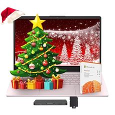 HP Stream 14" Laptop with AI Copilot, Flagship for Students & Business, 13th Gen Intel 4-Core, 16GB RAM, 1.12TB Storage (128GB UFS + 1TB Docking Station), Office 365 1-Year, Win 11 S, Tranquil Pink