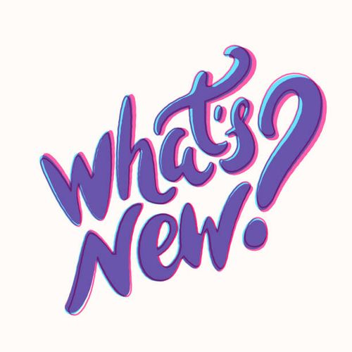 What's new. Vector handwritten lettering banner. What's new. Vector lettering banner. Vector hand drawn illustration. whats new stock illustrations