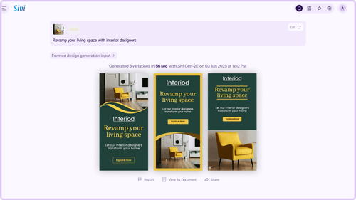 Sivi: AI Display Ad Design Generator