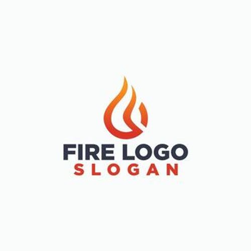 letter F and fire logos, creative fire logo design, nature elements icon design vector