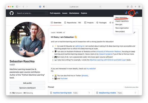 Create a new repository on GitHub