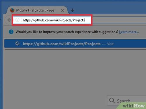 Step 4 Navigate to the github repository page.