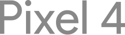 Pixel 4 wordmark