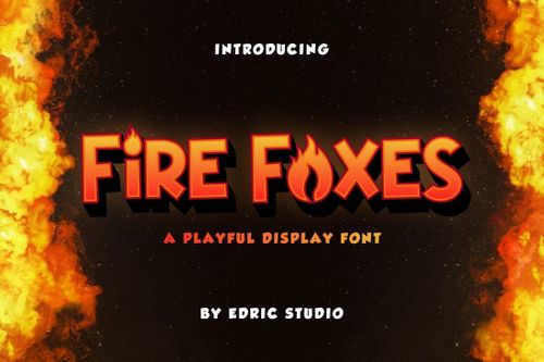 Fire Foxes - Free Playful Fire Font