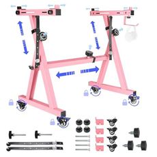 Universal Keyboard Stand, Z-style Heavy-Duty Piano Stand, Adjustable and Portable Piano Keyboard Stand for 61 and 88 Keys, Pink