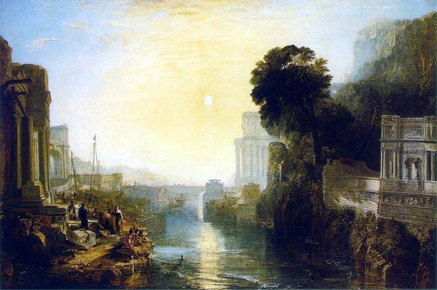 Dido building Carthage; or the Rise of the Carthaginian Empire (1815) by Joseph Mallord William Turner