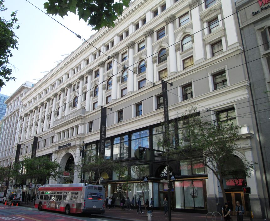 845 Market Street, anchored by the former Bloomingdale's