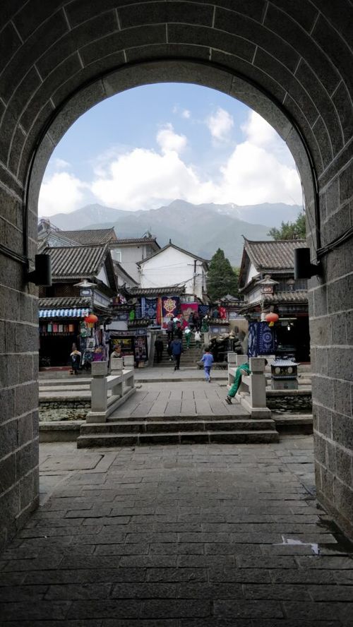 Cobblestone streets of Dali Old Town