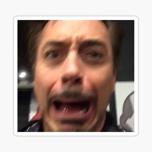 Item preview, robert downey jr reaction meme designed and sold by dulciejxo.