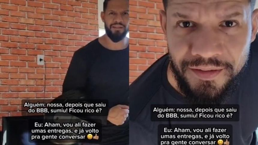 BBB 24: Juninho volta a trabalhar como motoboy após fim do programa