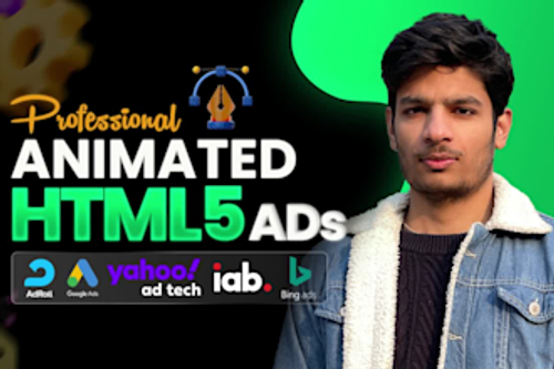 design animated HTML5 banner ads for google display