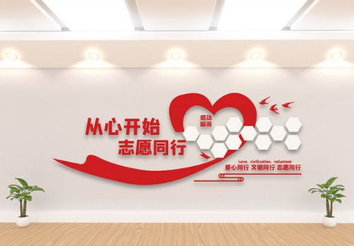 志愿者之家风采墙设计高清图片