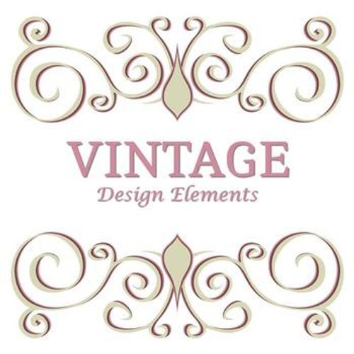 Calligraphic design elements and page decoration. Multicolor Vintage floral elements for design on a white background. Vector decorative design elements.