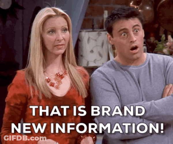 Friends That Is Brand New Information GIF
