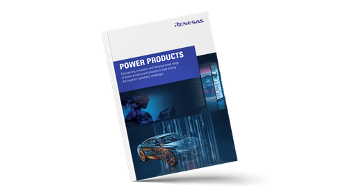 Brochure cover featuring power products.