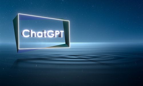 星空下的蓝色背景，ChatGPT人工智能，科技星空概念背景图图片下载