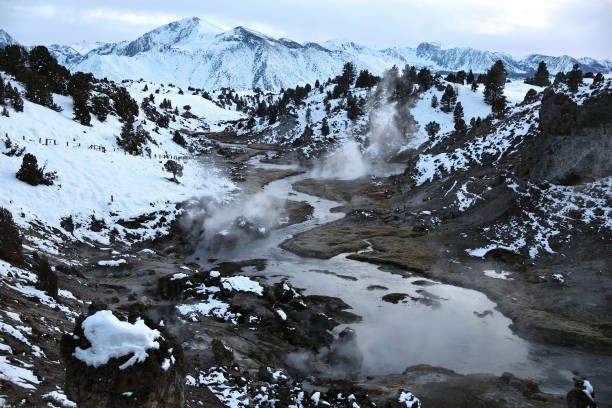 Mammoth Hot Springs Winter