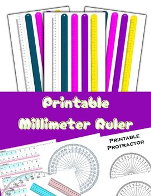 Preview of Printable Millimeter Ruler Templates – Metric Measurement Tools for Kids