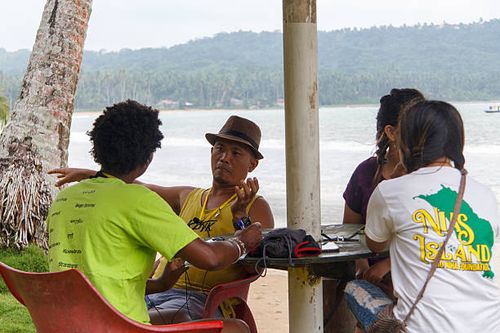 September 18th: The Funder, Matius Wau of the Love one Niha Pelita Kasih Foundation is explaining that the disability program has been running for...